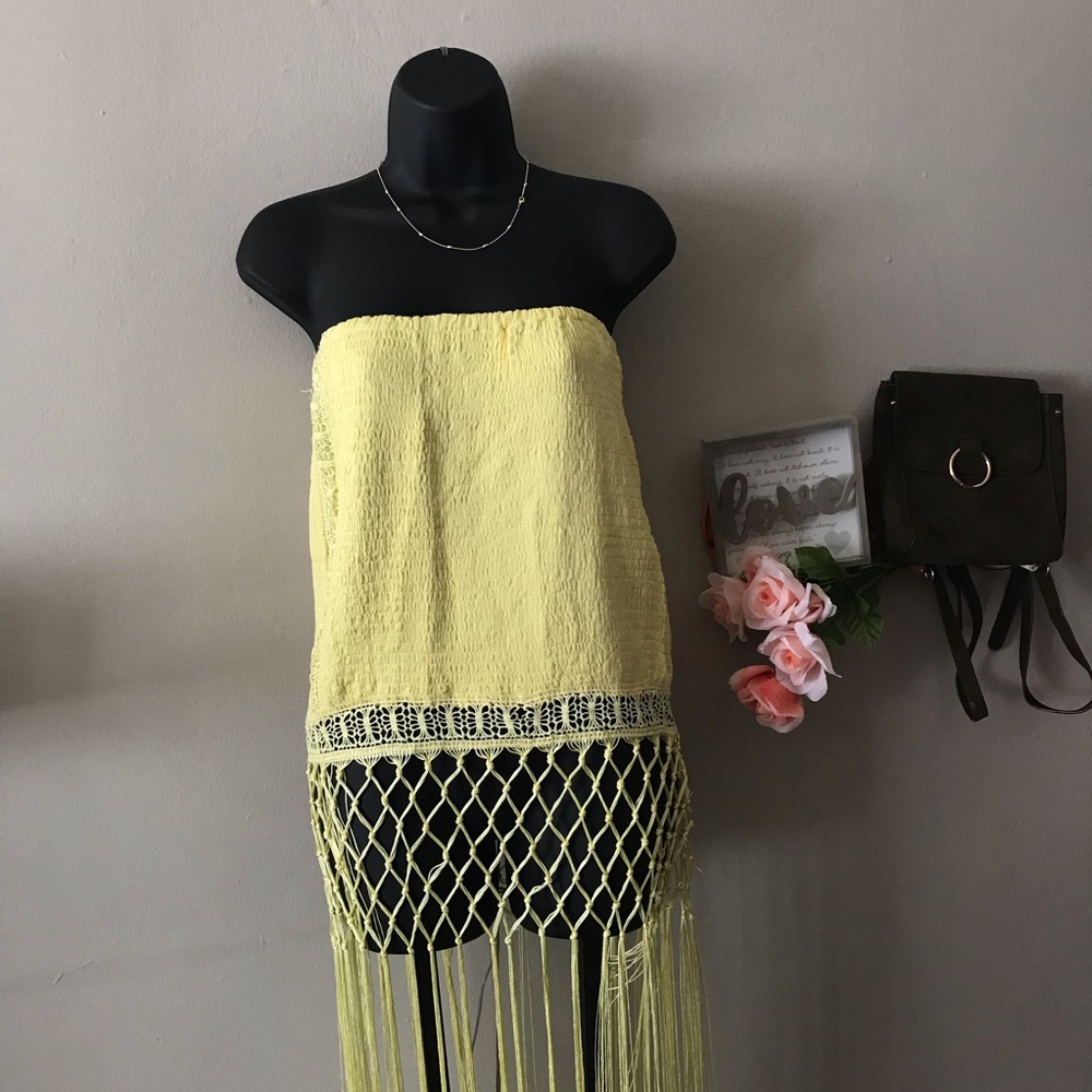 Yellow Passarella Fringe Shirt